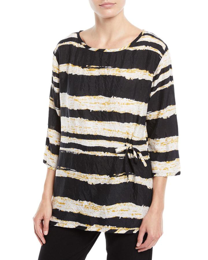 Berla 3/4-sleeve Horizon-print