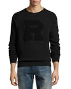 Jersey Varsity Sweatshirt, Black