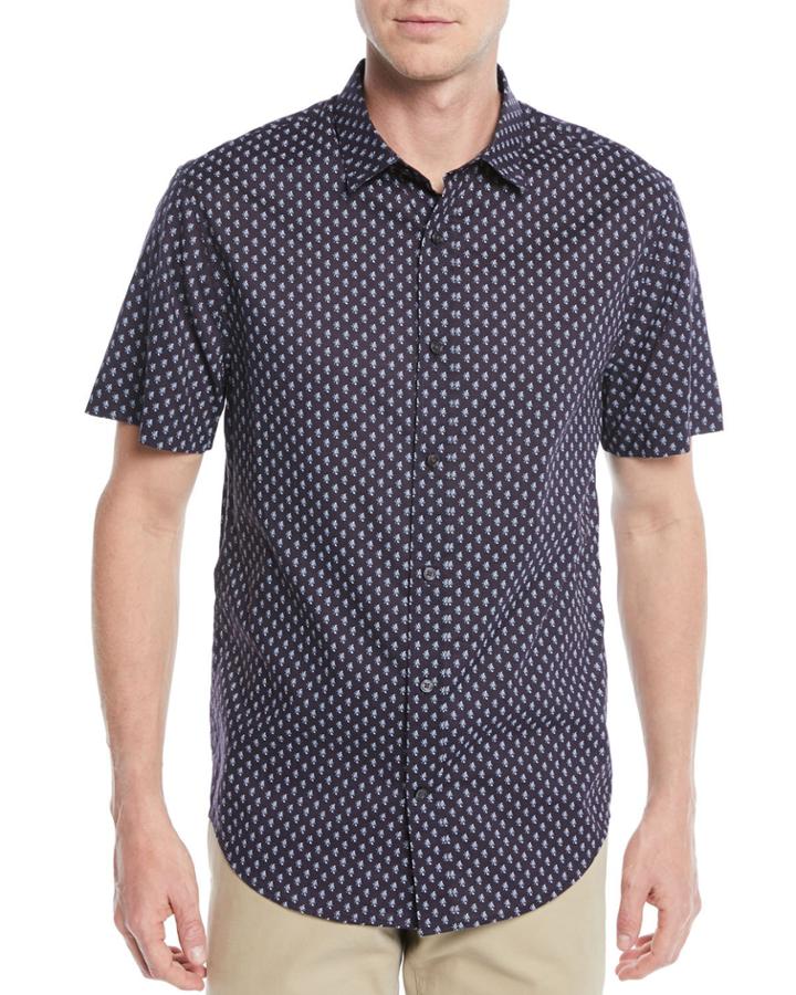 Men's Vintage-print Short-sleeve