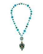 Turquoise Mosaic Pendant Necklace