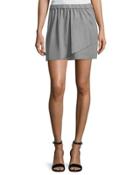 Faux-suede A-line
