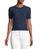 Cropped Short-sleeve Jacquard