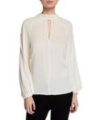 Emmie Stretch Silk Tie-back Top