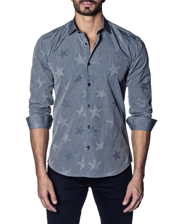 Men's Semi-fitted Star Print