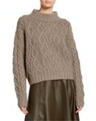 Wool-cashmere Chunky Cable Knit