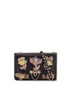 Floral Cutout Studded Leather