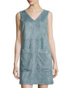 Ally Patch-pocket Dress, Nile Blue