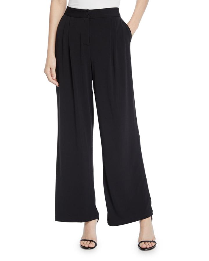 Wide-leg Matte Jersey Pants
