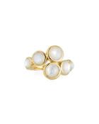 18k Lollipop&reg; 6-stone Bypass Ring In Mother-of-pearl,