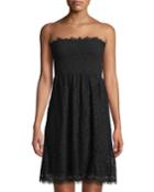 Strapless Lace Smocked