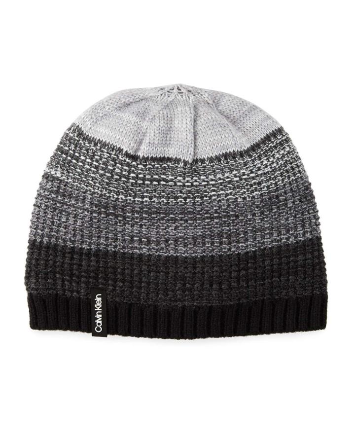 Ombre Knit Beanie W/ Fleece