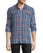 Plaid Snap-front