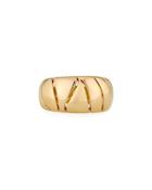 18k Yellow Gold Line Ring,