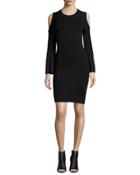 Milano Cold-shoulder Pleated-sleeve