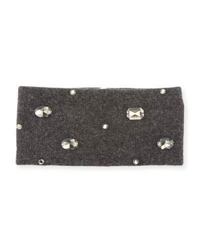 Cashmere-blend Embellished Headband