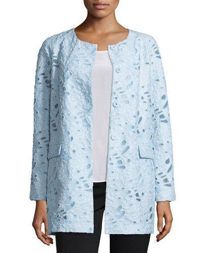 Jacquard Burnout Topper Coat