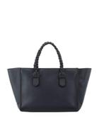 Pebbled Leather Top Handle Bag