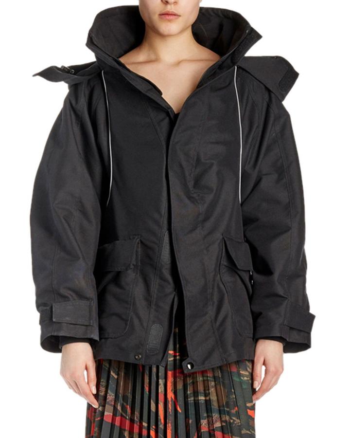 Off-the-shoulder Parka