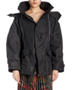 Off-the-shoulder Parka