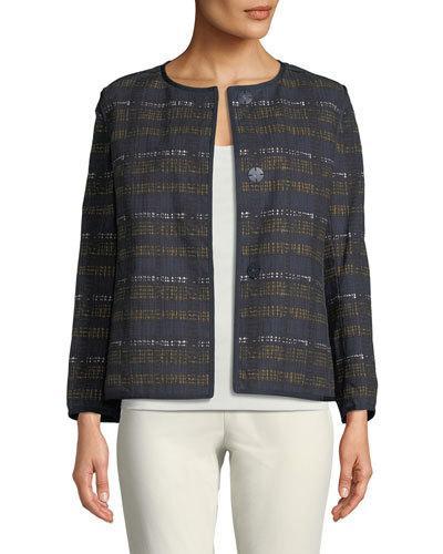 Keegan Plaid Snap-front Jacket