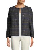Keegan Plaid Snap-front Jacket
