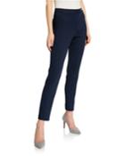 Textured Straight-leg Trousers