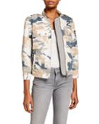 Kavy Zip-front Camo-print Jacket