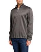 Men's 1/4-zip Mid-layer Waffle