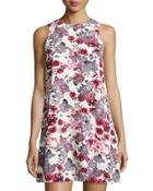 Floral-print Shift Dress,