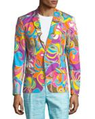 Thurston Retro Paisley-print Blazer