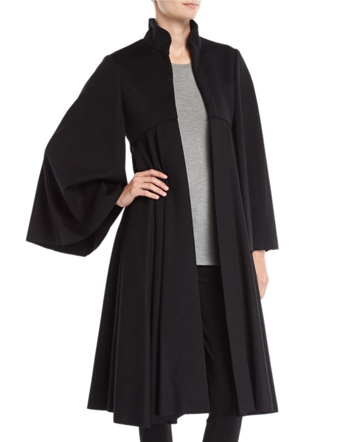 Tailored Doeskin Wool Cape