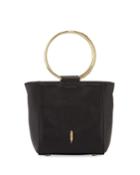 Le Bucket Mini Leather Ring-handle Crossbody Bag