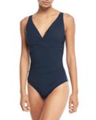 Deep-v Cross-front One-piece Swimsuit (d/dd Cup)