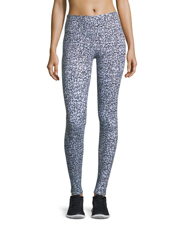 Cypress High-waist Full-length Leopard-print Tights