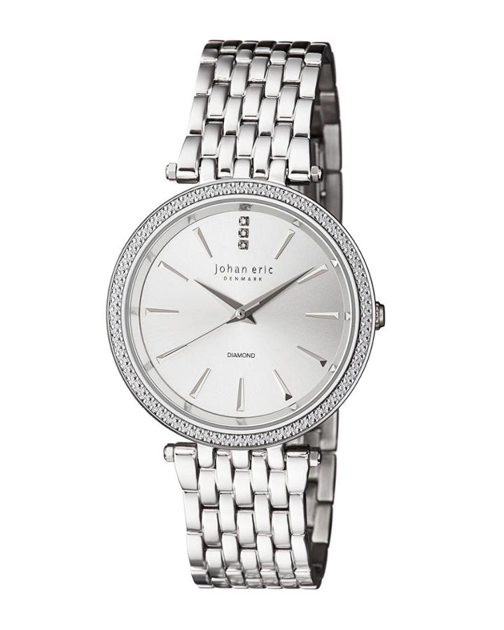Fredericia Quartz Diamond Silver Stainless Steel Bracelet Watch