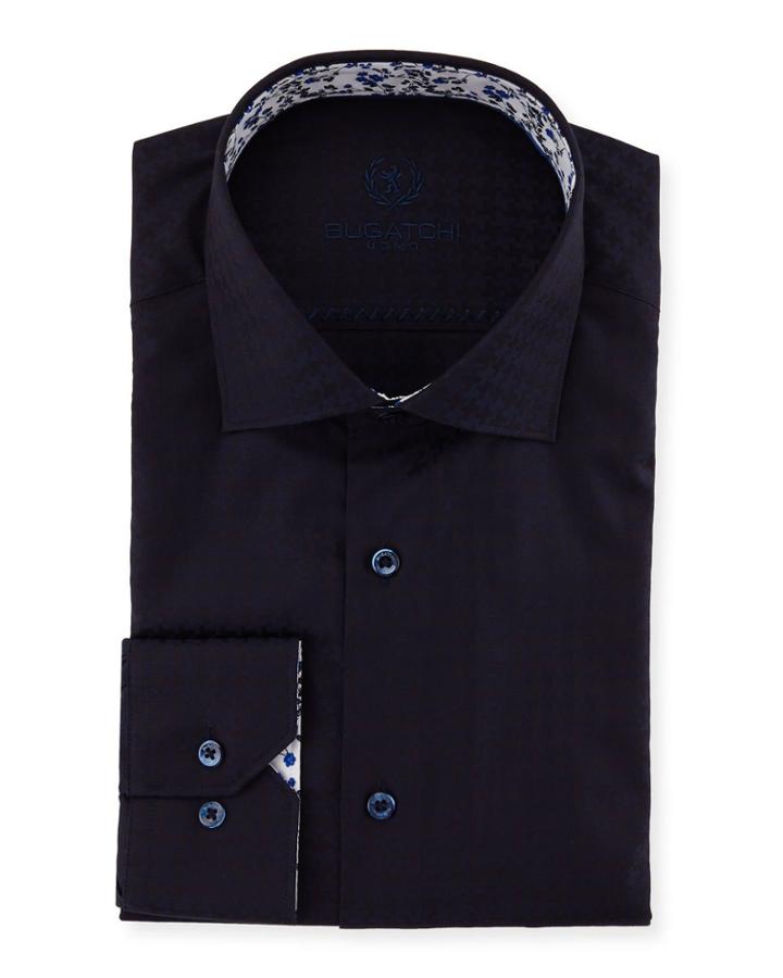 Classic Fit Contrast-faced Cotton Dress