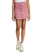 Rosie Button-front Corduroy