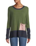 Colorblocked Patch Pocket