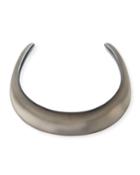 Small Collar Necklace, Charcoal