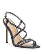 Lennox Studded High-heel Leather