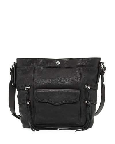 Smith Dexter Leather Bucket Bag, Black