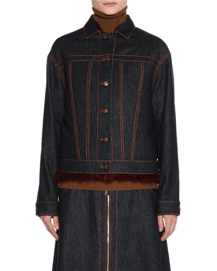 Wool Denim Jacket