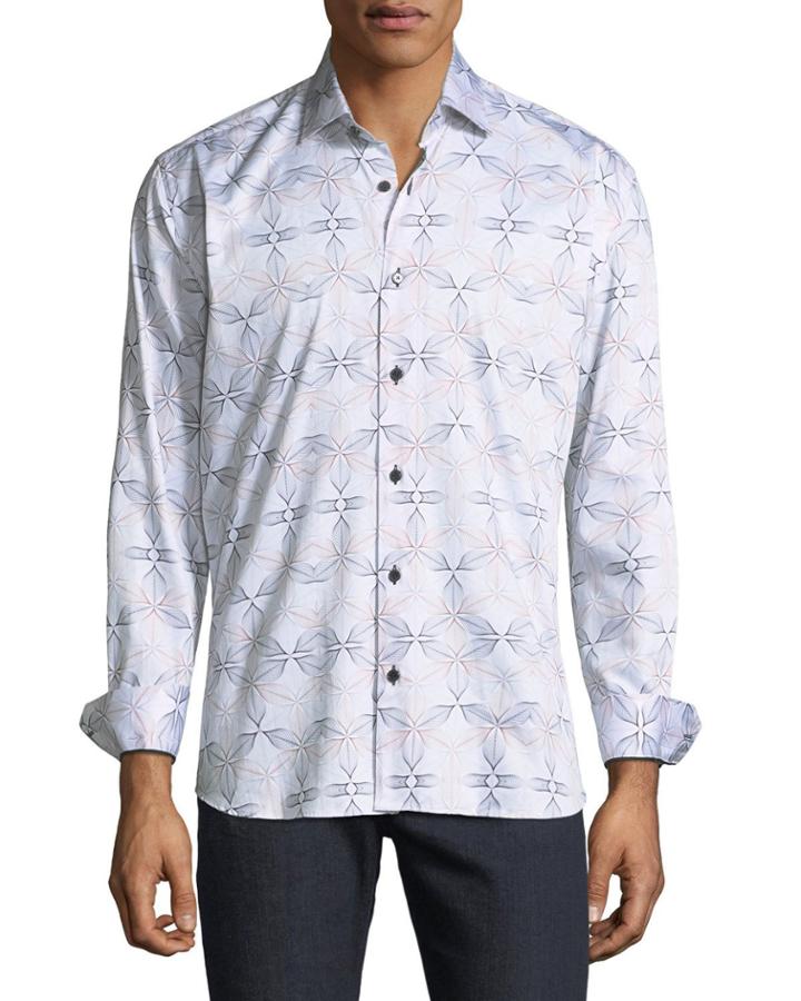 Men's Shaped-fit Fibonacci Geometric Beech