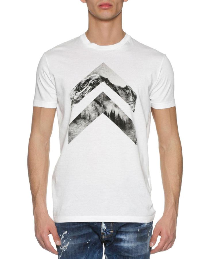 Mountain Peaks T-shirt, White