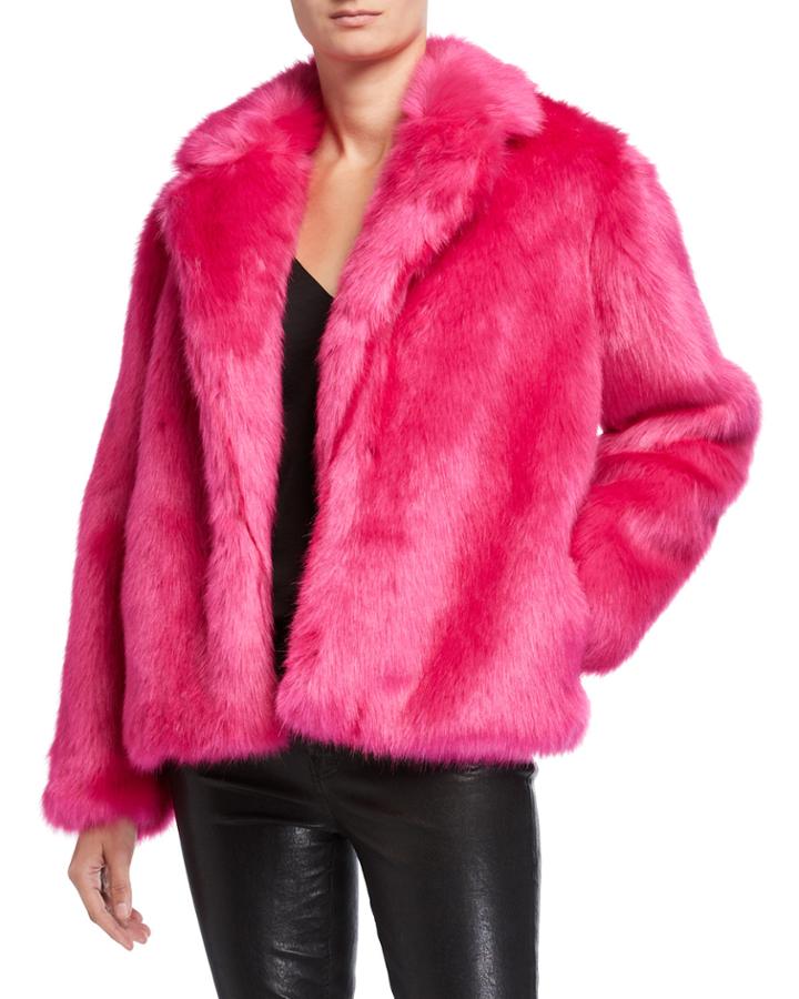 Chubby Faux Fur Open Jacket