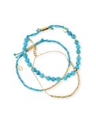 Power Gemstones Laguna Turquoise Beaded Bracelets,