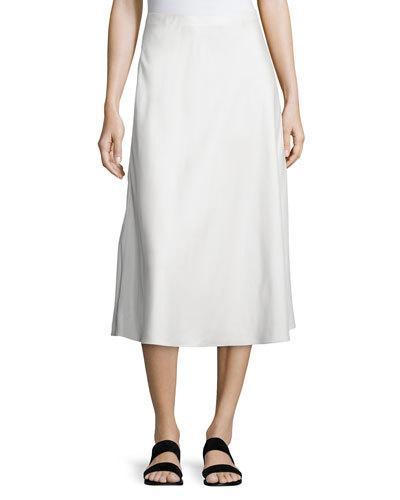 Zedela A-line Midi Skirt, Off White