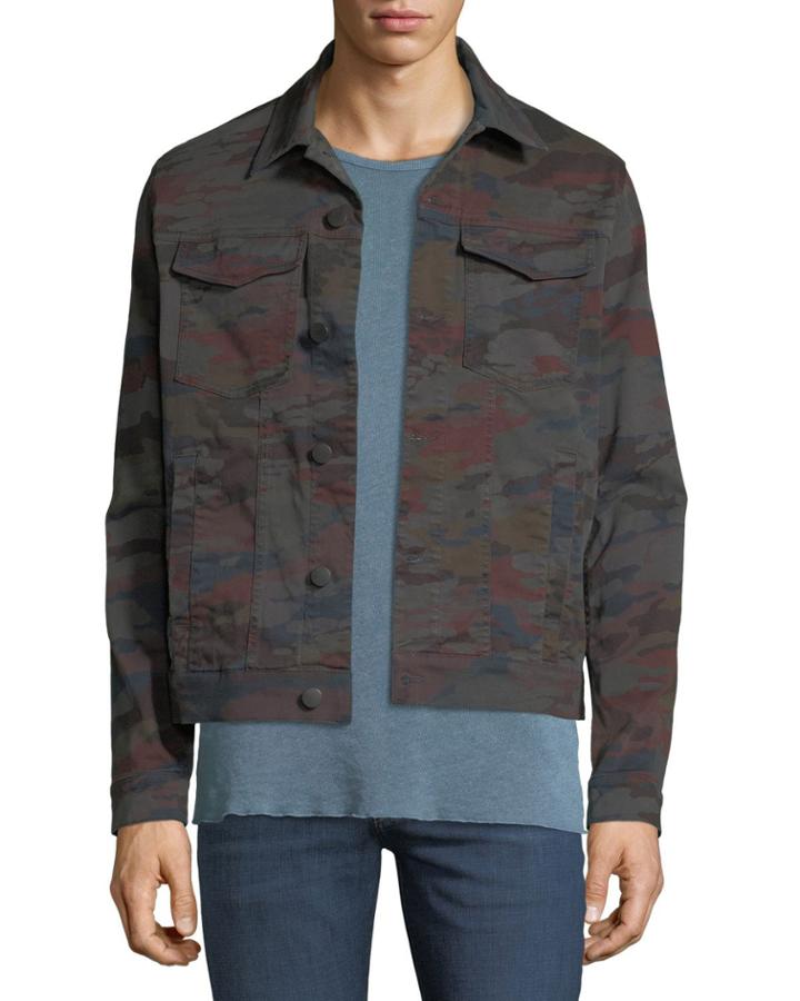 Men's Acamar Multicolor Camo Trucker Jacket