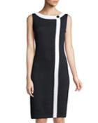 Sleeveless Wrap-front Santana Knit