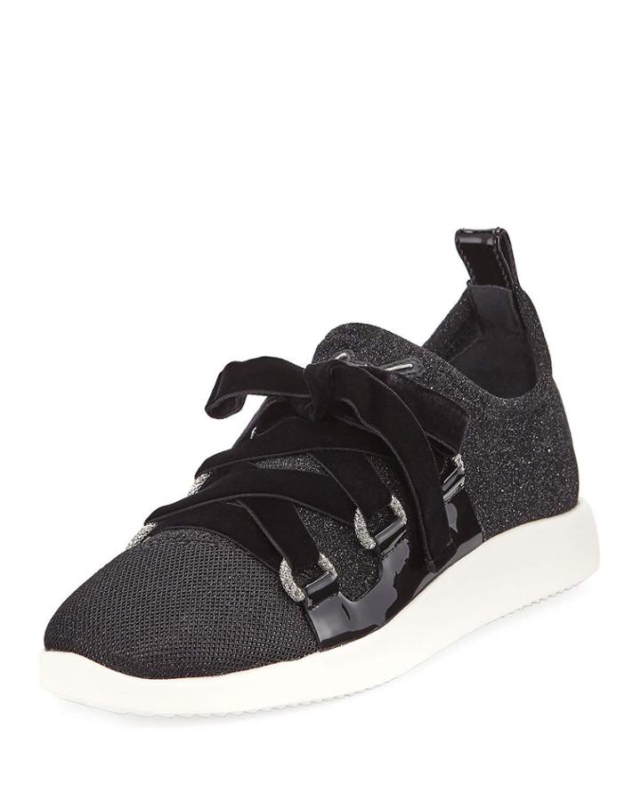 Knit Sneaker With Velvet